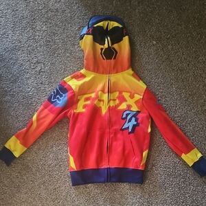Fox Kids Hoodie - Red, Yellow, and Blue